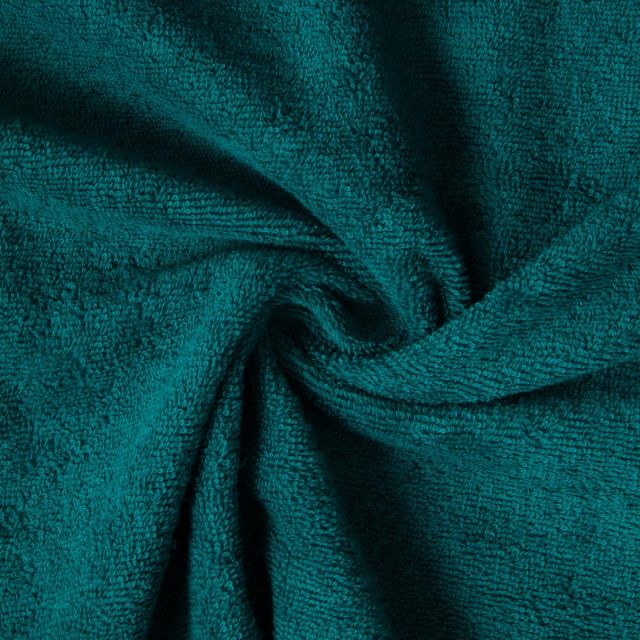 Tissu Eponge  Spa 400 g/m2 uni Bleu canard