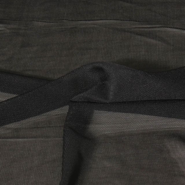 Tissu Tulle  extensible d'habillement Maëlyne uni Noir