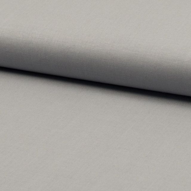 Coupon Tissu Coton uni Gris - Coupon de 70 cm