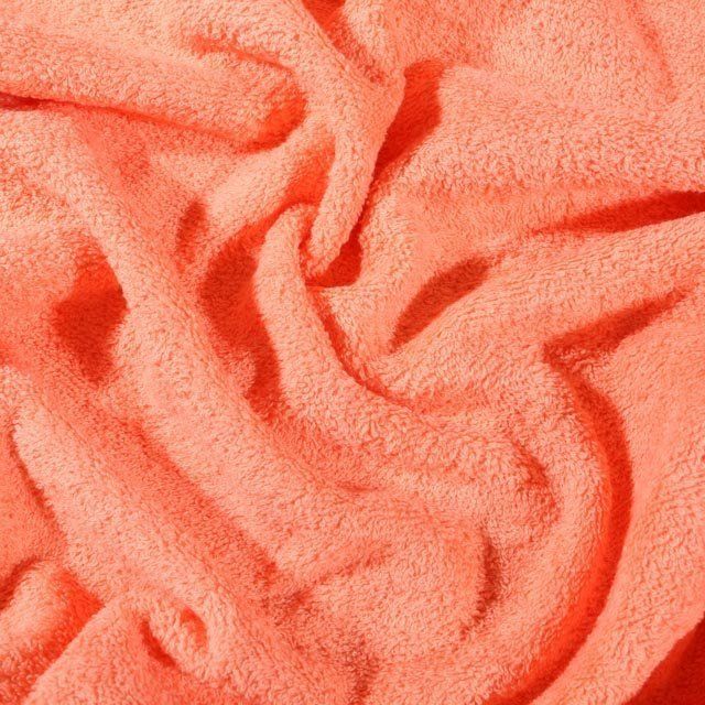 Coupon Tissu Eponge Premium 400 g/m² Corail - Coupon de 50 cm