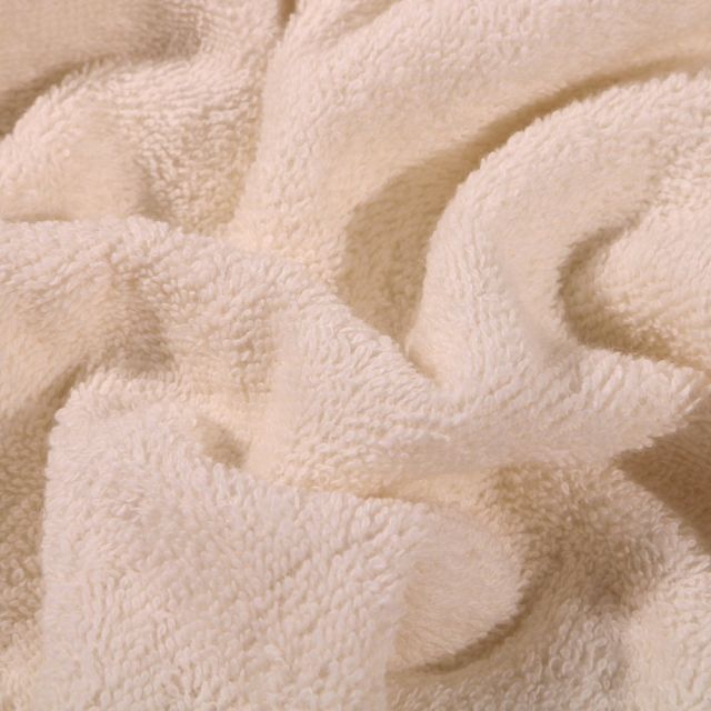 Coupon Tissu Eponge Premium 400 g/m² Ecru - Coupon de 60 cm