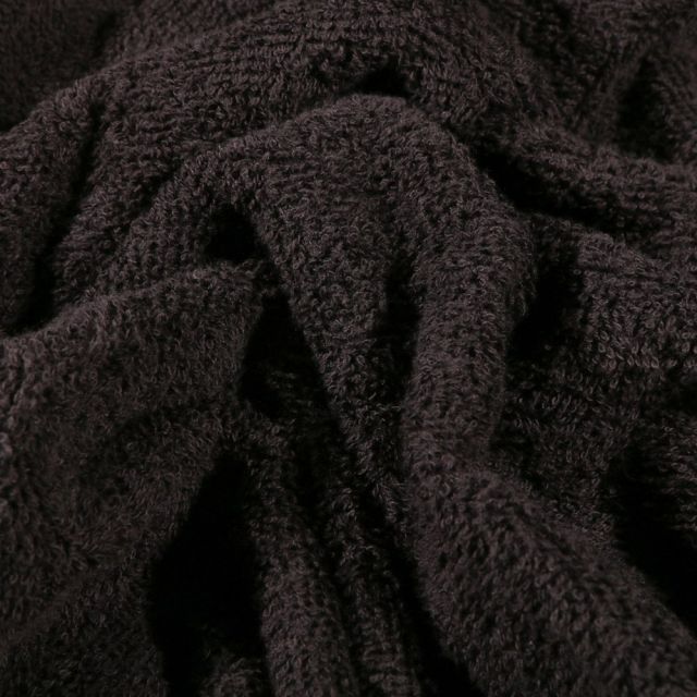 Coupon Tissu Eponge Premium 400 g/m² Noir - Coupon de 90 cm
