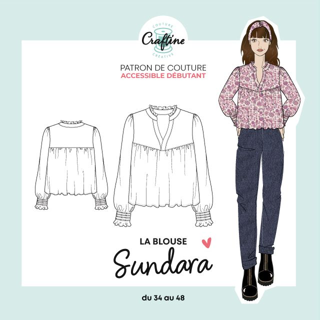 Patron Craftine Blouse Sundara