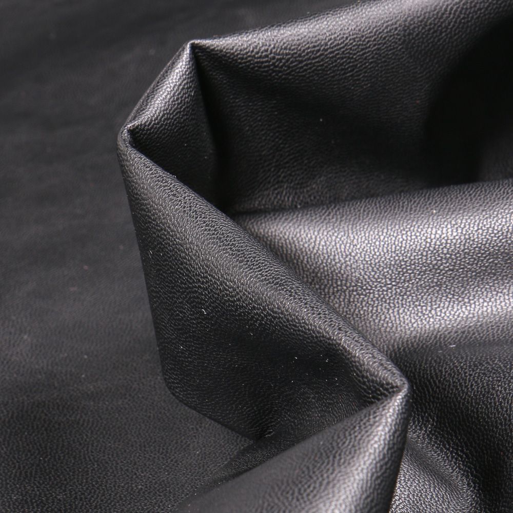 A-Express Faux Similicuir en tissu Matériel Vinyle Étanche Tissu en cuir Vêtements Couture 140 cm de largeur Noir 2x Mètres 200cm x 140cm 
