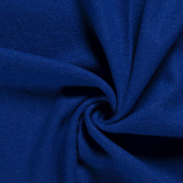 Laine bouillie 100% laine Bleu cobalt - Par 10 cm