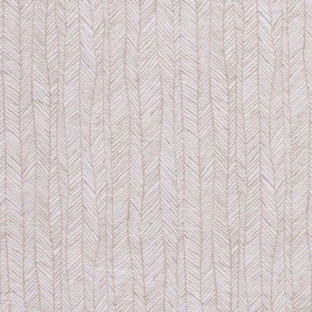 Tissu Jersey Velours Eponge Flèches géométriques sur fond Blanc - Par 10 cm