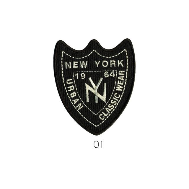 Ecusson Thermocollant New York Noir