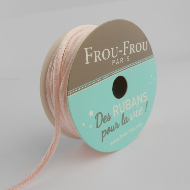 Bobinette Ruban Cordon de satin Frou-Frou Pétale de rose - 2 mm x 10 mètres
