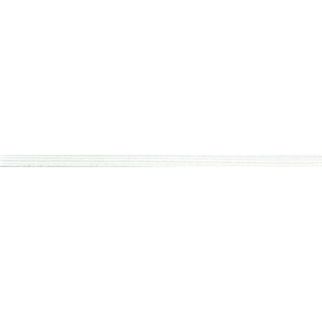Elastique tubulaire polyester 8 mm Blanc x1m