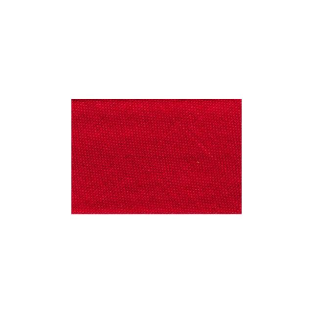 Biais replié tout textile 20 mm Rouge brillant x1m
