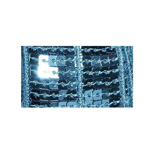Galon Paillettes 22 mm Bleu clair Paillettes x1m