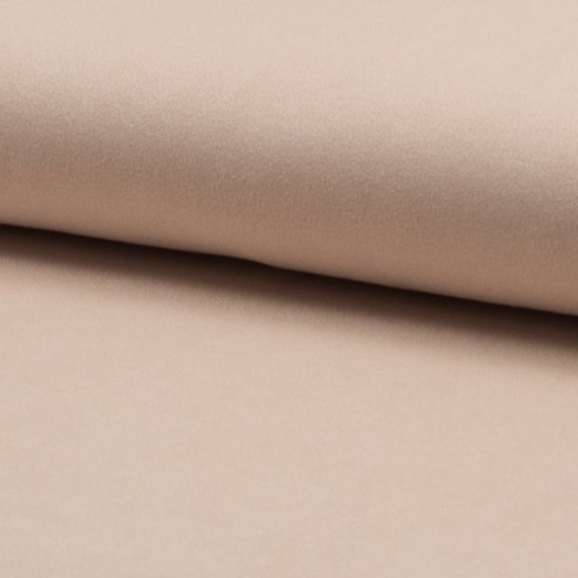 Tissu Suédine jersey Rose pastel - Par 10 cm