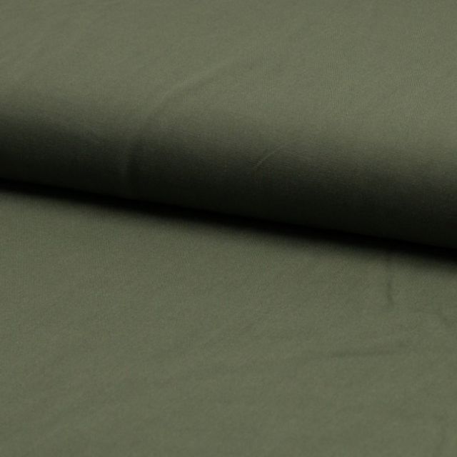 Tissu Viscose légère Vert kaki - Par 10 cm