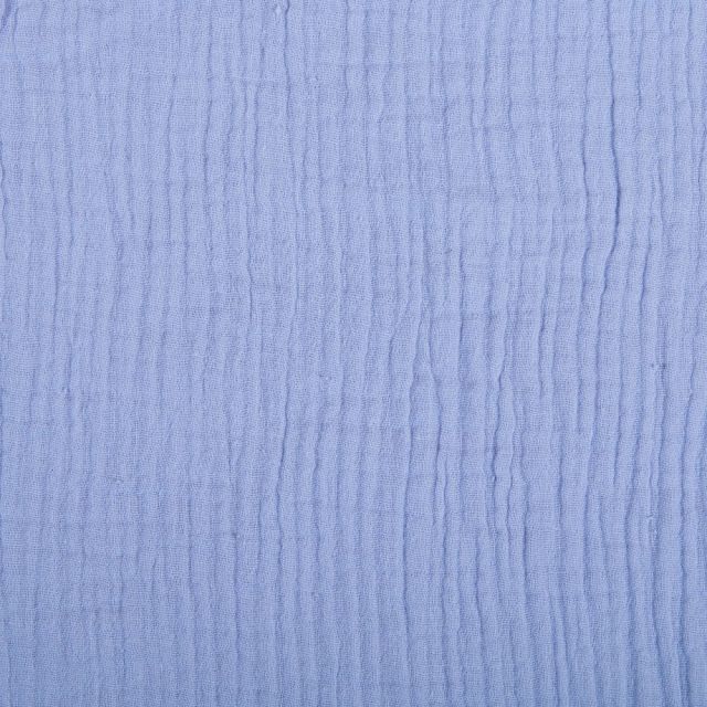 Tissu Double gaze de coton uni Parme - Par 10 cm