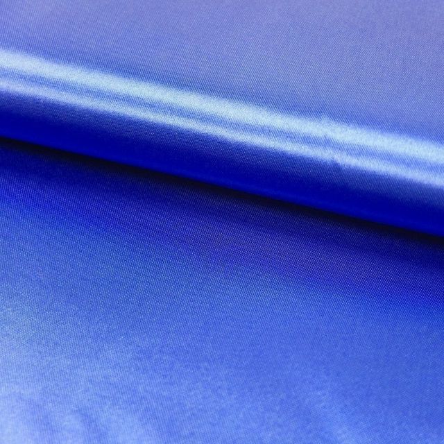 Tissu Satin uni Bleu roi x1m