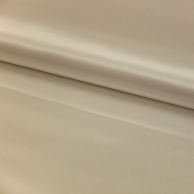 Tissu Satin uni Blanc cassé x1m