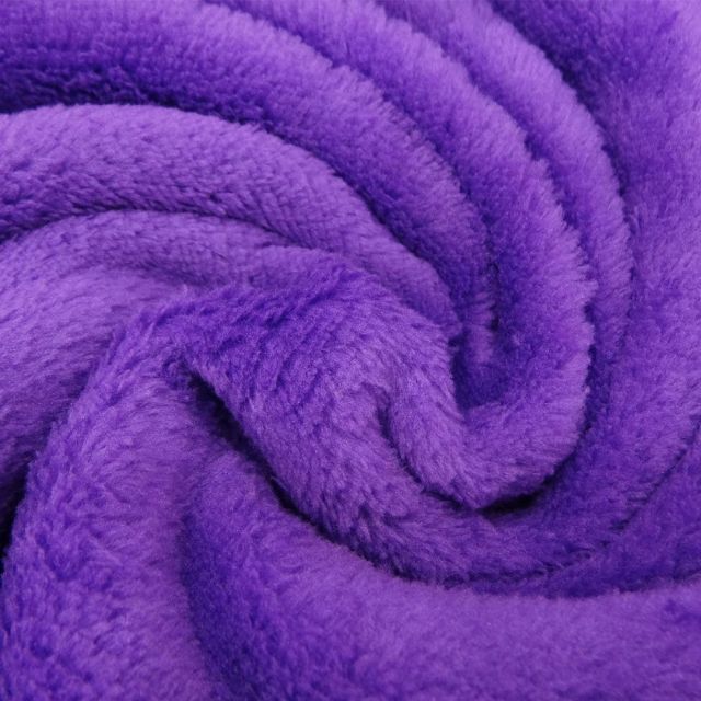 Tissu Doudou uni Violet x10cm