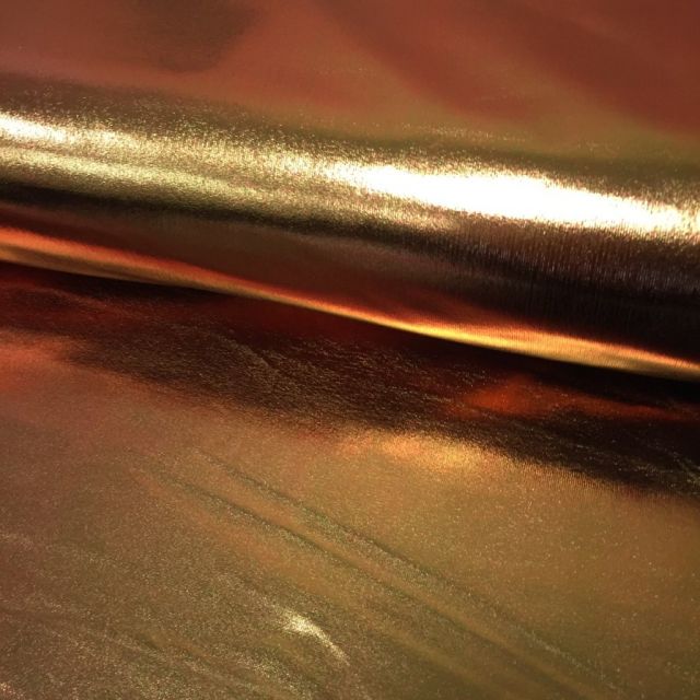 Tissu Lamé brillant Bronze - Par 10 cm