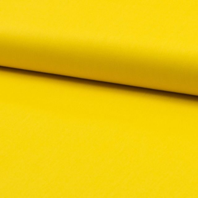 Tissu Popeline de coton unie Bouton d'or - Par 10 cm