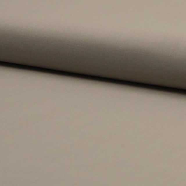 Tissu Voile de coton uni Beige sable - Par 10 cm