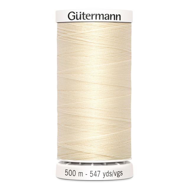 Fil Gütermann Pour tout coudre 500m - Crème