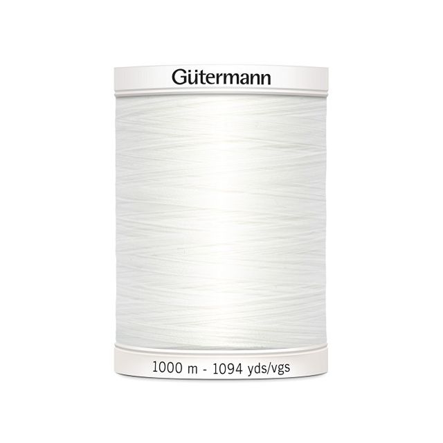 Fil Gütermann Pour tout coudre 1000m - Blanc