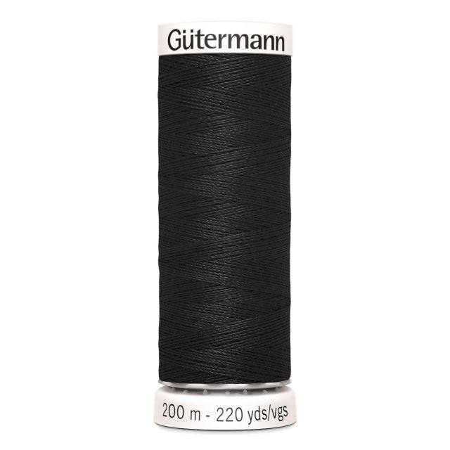 Fil Gütermann Pour tout coudre 200m - 000 Noir