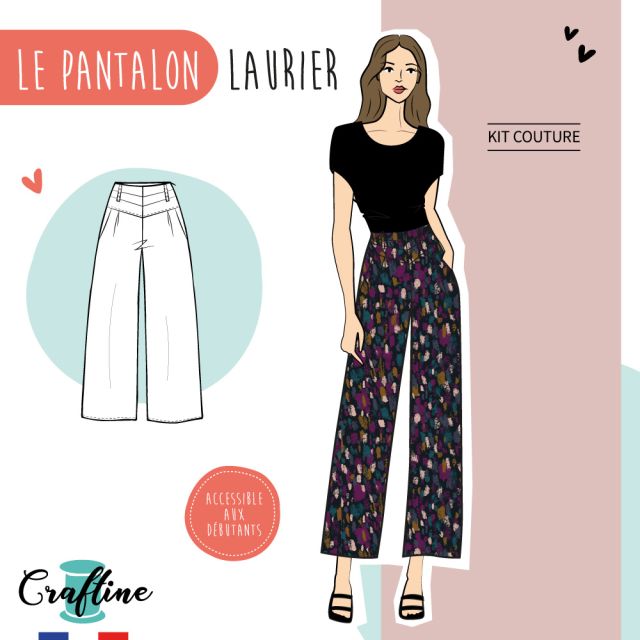 Kit Couture Craftine Pantalon Laurier Pop Color