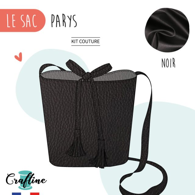 Kit Couture Craftine Sac Parys Noir