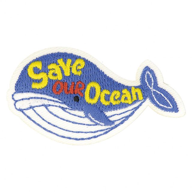 Ecusson Thermocollant Eco Friendly - Save our ocean