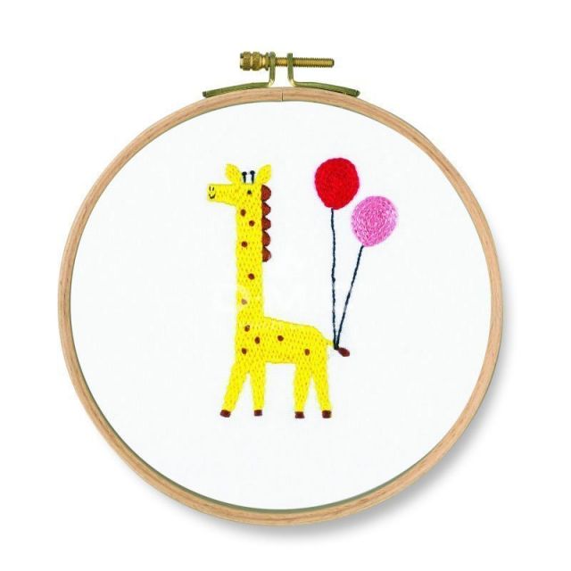 Kit Broderie DMC Coucou Girafe 18,5 cm