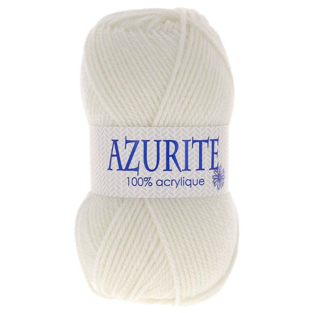 Pelote de fil à tricoter Azurite 50g - Ecru