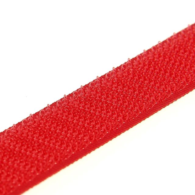 Velcro agrippant à coudre 20 mm Rouge x1m