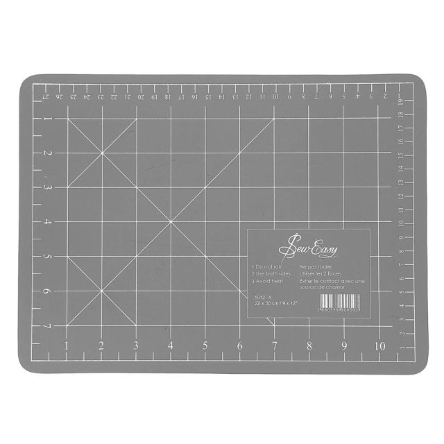 Planche de découpe PVC Sew Easy gris - 30 x 22 cm