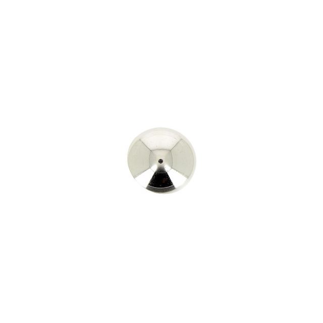 Bouton métal Donatello demi-sphère 12 mm - Argent