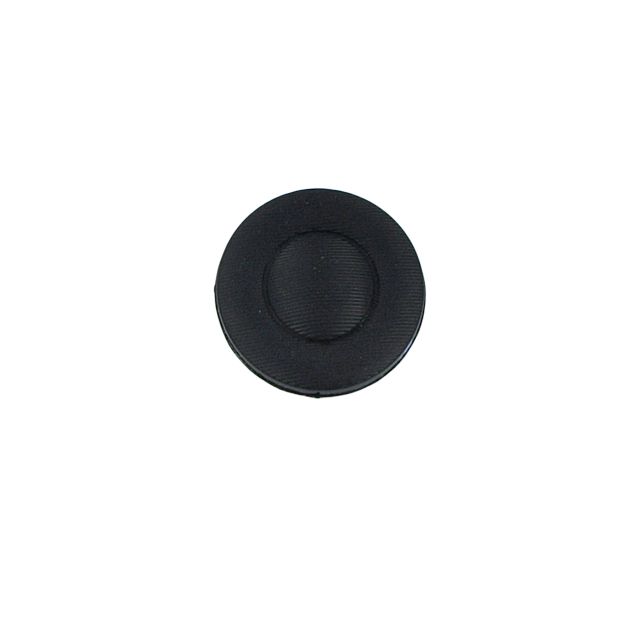 Bouton Lewis fines rayures 18 mm - Noir