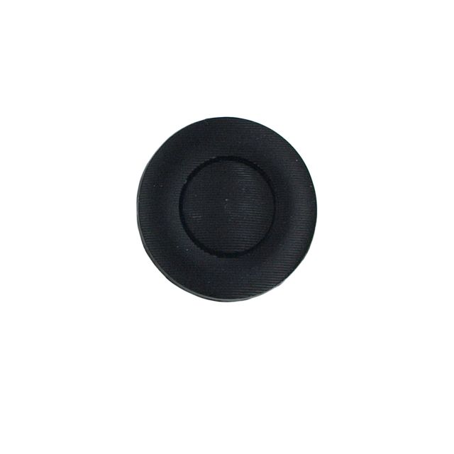 Bouton Lewis fines rayures 22 mm - Noir