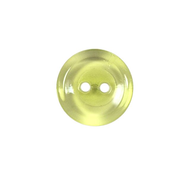 Bouton Cristobal transparent 22 mm - Vert