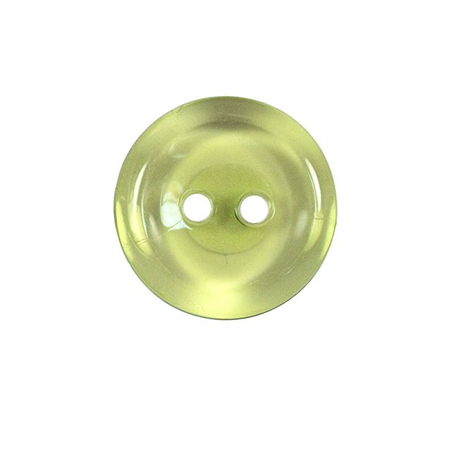Bouton Cristobal transparent 27 mm - Vert