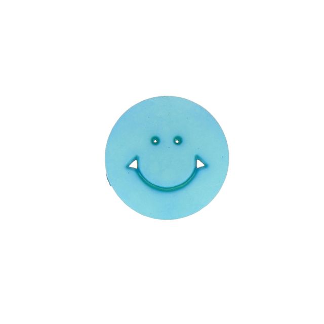 Bouton smile 12 mm - Bleu