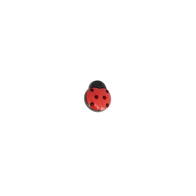 Bouton coccinelle 15 mm - Rouge