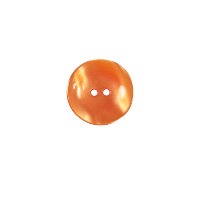 Bouton brillants creusé Giorgio 18 mm - Orange