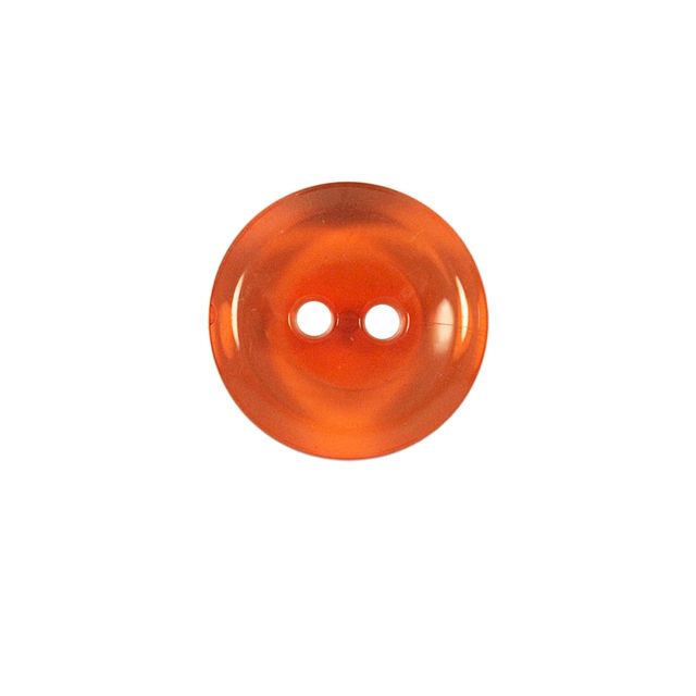 Bouton Cristobal transparent 22 mm - Orange