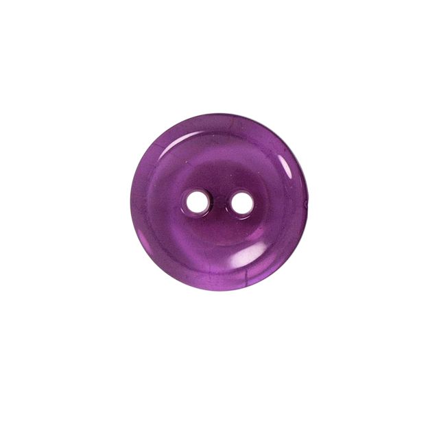 Bouton Cristobal transparent 22 mm - Violet