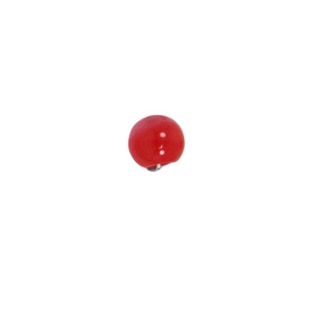 Bouton Guccio boule nacré 10 mm - Rouge