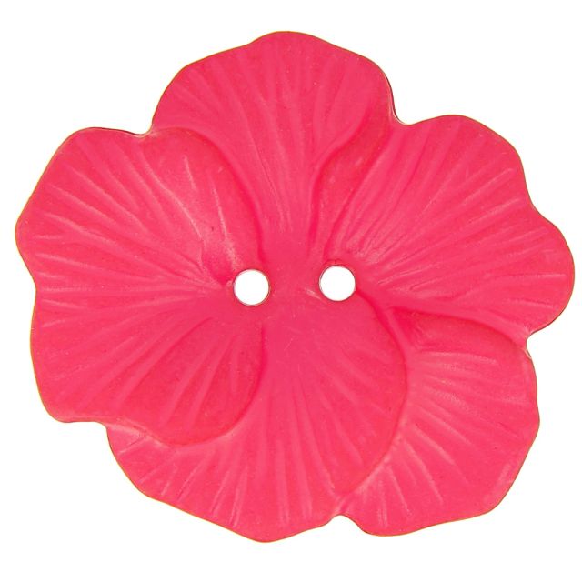 Bouton fleur exotique 48 mm - Rose
