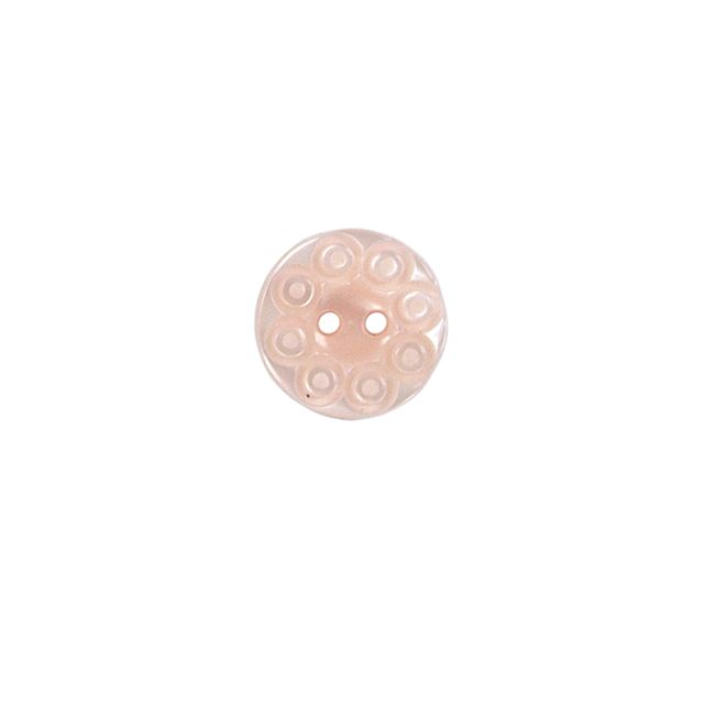 Bouton Victoria spirale fantaisie 15 mm - Rose