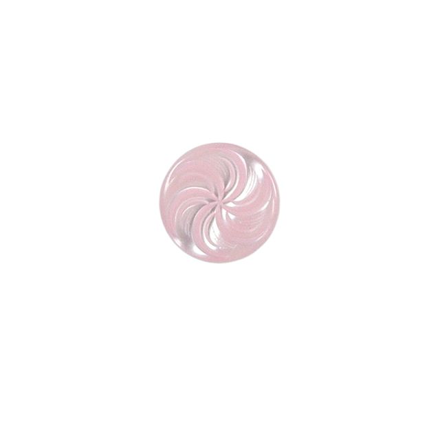 Bouton Giani spirale fleuri 15 mm - Rose