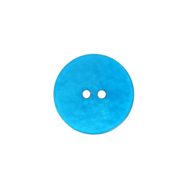 Bouton effet froissé 18 mm - Bleu