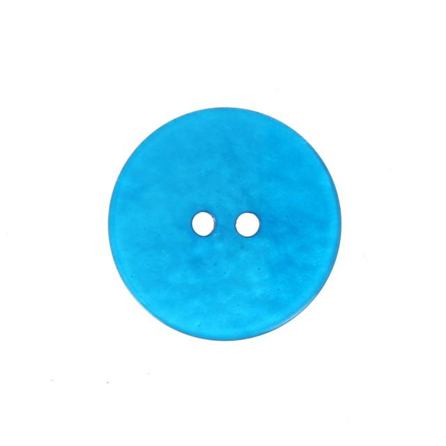 Bouton effet froissé 22 mm - Bleu